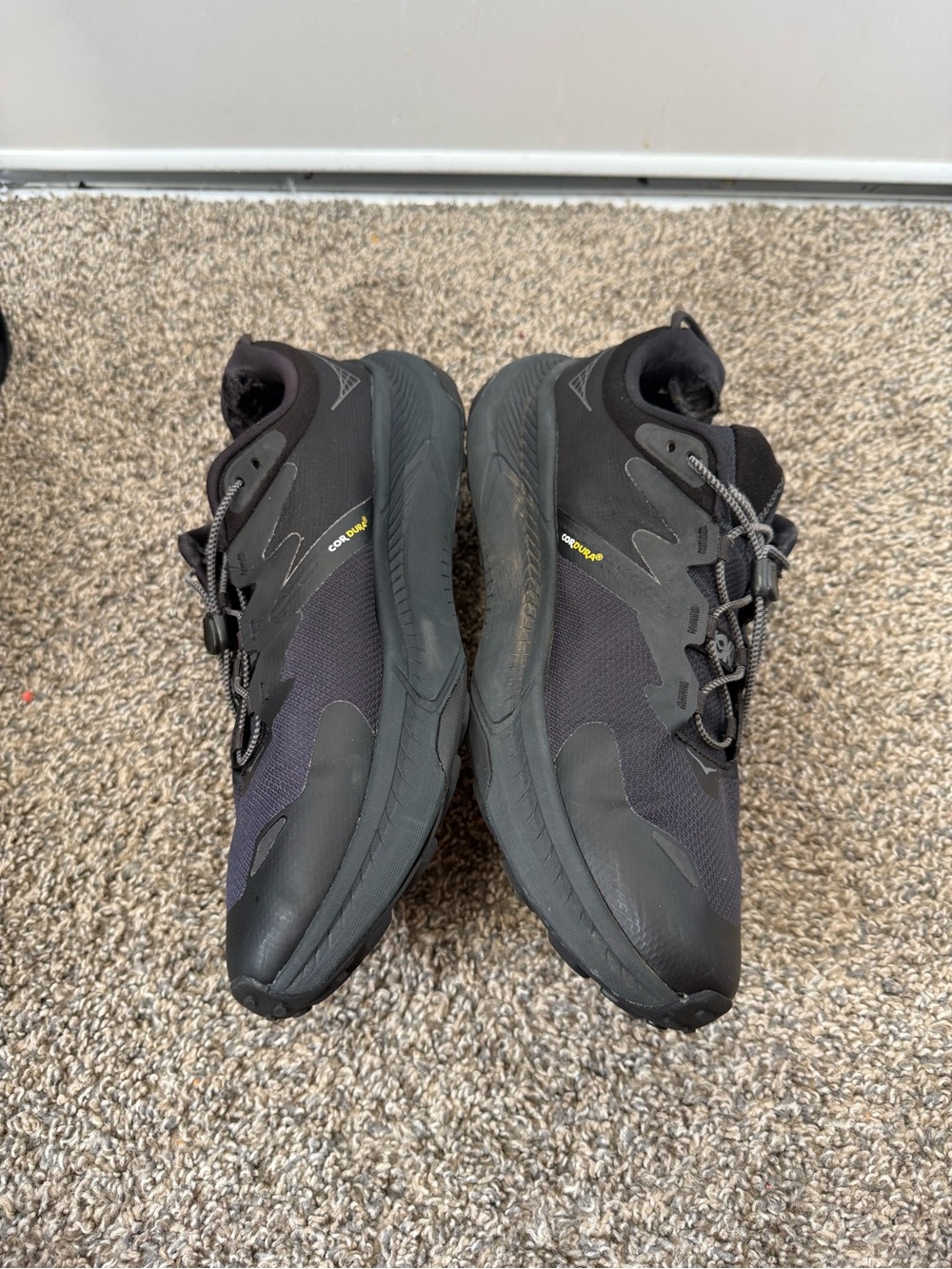 Hoka transport Men's Black Athletic Trail Shoes - Picture 3 of 6
